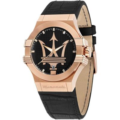 Maserati, Armbanduhr, Analoge Herrenuhr mit Datumsanzeige, Limited Edition, wasserdicht bis 10 ATM, Schwarz, (Analoguhr, 42 mm) Maserati, Armbanduhr, Analoge Herrenuhr mit Datumsanzeige, Limited Edition, wasserdicht bis 10 ATM, Schwarz, (Analoguhr, 42 mm)