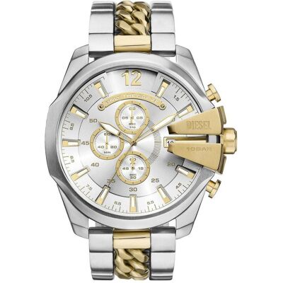 Diesel Armbanduhr, Chronograph MEGA CHIEF, Silber, (Chronograph, 51 mm) Diesel Armbanduhr, Chronograph MEGA CHIEF, Silber, (Chronograph, 51 mm)
