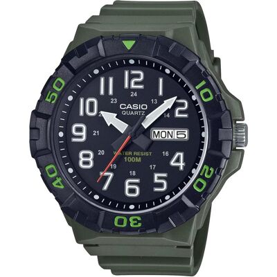 Casio Armbanduhr, MRW-210H-3A, Grün, (43 mm) Casio Armbanduhr, MRW-210H-3A, Grün, (43 mm)