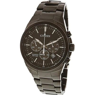 Citizen Armbanduhr, Orologio Cronografo al Quarzo Quadrante Nero, Schwarz, (Chronograph, 40 mm) Citizen Armbanduhr, Orologio Cronografo al Quarzo Quadrante Nero, Schwarz, (Chronograph, 40 mm)