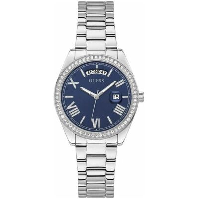 Guess Armbanduhr, Ladies Dress Luna GW0307L1 (L), Silber, (36 mm) Guess Armbanduhr, Ladies Dress Luna GW0307L1 (L), Silber, (36 mm)