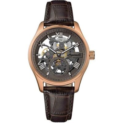 Ingersoll 1892, Armbanduhr, Ingersoll I17402 Herrenuhr The Maverick 40mm 5ATM, Braun, Grau, Rosa, (Analoguhr, 40 mm) Ingersoll 1892, Armbanduhr, Ingersoll I17402 Herrenuhr The Maverick 40mm 5ATM, Braun, Grau, Rosa, (Analoguhr, 40 mm)