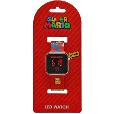 Kids Licensing, Armbanduhr, Super Mario Armbanduhr LED, Rot, (Digitaluhr) Kids Licensing, Armbanduhr, Super Mario Armbanduhr LED, Rot, (Digitaluhr)
