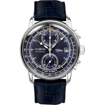 Zeppelin, Armbanduhr, 86703, Silber, Blau, (Analoguhr, Chronograph, 42 mm) Zeppelin, Armbanduhr, 86703, Silber, Blau, (Analoguhr, Chronograph, 42 mm)