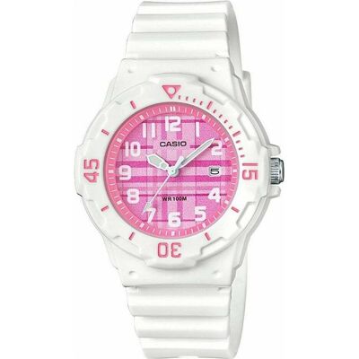 Casio Armbanduhr, LRW-200H-4E2VDR, Weiss, Pink, (34 mm) Casio Armbanduhr, LRW-200H-4E2VDR, Weiss, Pink, (34 mm)