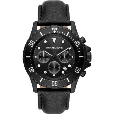 Michael Kors, Armbanduhr, Everest, Schwarz, (Chronograph, 45 mm) Michael Kors, Armbanduhr, Everest, Schwarz, (Chronograph, 45 mm)