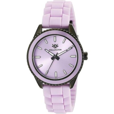 Wellington, Armbanduhr, Karamea Analog Silicone, Violett, (Analoguhr, 37 mm) Wellington, Armbanduhr, Karamea Analog Silicone, Violett, (Analoguhr, 37 mm)