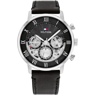 Tommy Hilfiger Armbanduhr, Legend, Schwarz, (Chronograph, 44 mm) Tommy Hilfiger Armbanduhr, Legend, Schwarz, (Chronograph, 44 mm)