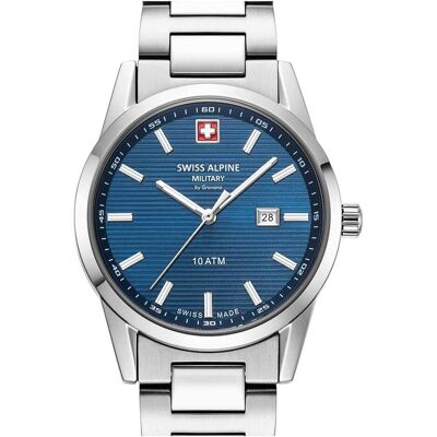 Swiss Alpine Military, Armbanduhr, 7767.1135 Argos, Silber, (Swiss Made) Swiss Alpine Military, Armbanduhr, 7767.1135 Argos, Silber, (Swiss Made)