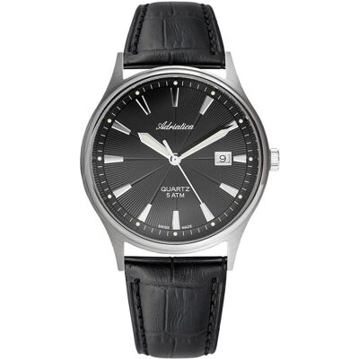 Adriatica, Armbanduhr, A1171.4214Q, Grau, Schwarz, (Swiss Made, 42 mm) Adriatica, Armbanduhr, A1171.4214Q, Grau, Schwarz, (Swiss Made, 42 mm)