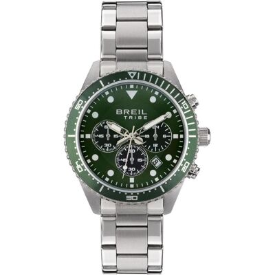 Breil, Armbanduhr, Tribe Sail EW0638, Silber, Grün, (Chronograph, 42 mm) Breil, Armbanduhr, Tribe Sail EW0638, Silber, Grün, (Chronograph, 42 mm)