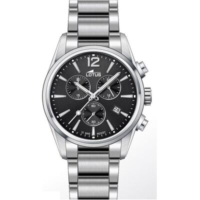 Lotus Armbanduhr, 18690/3 Chronograph, Schwarz, Silber, (Chronograph, 42 mm) Lotus Armbanduhr, 18690/3 Chronograph, Schwarz, Silber, (Chronograph, 42 mm)