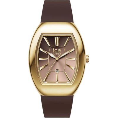 Ice, Armbanduhr, Orologio da Donna Boliday Dome in Acciaio Cioccolato Metallo Dorato con Cinturino in Silicone, Gold, Braun, (38 mm) Ice, Armbanduhr, Orologio da Donna Boliday Dome in Acciaio Cioccolato Metallo Dorato con Cinturino in Silicone, Gold, Braun, (38 mm)