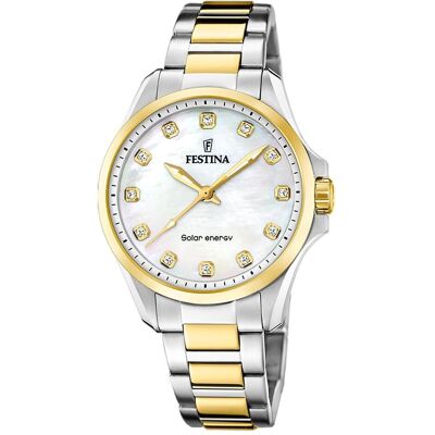 Festina, Armbanduhr, F20655/1 Solar Energy Damenuhr 35mm 5ATM, Silber, (Analoguhr, 34 mm) Festina, Armbanduhr, F20655/1 Solar Energy Damenuhr 35mm 5ATM, Silber, (Analoguhr, 34 mm)