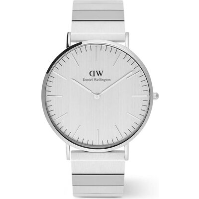 Daniel Wellington, Armbanduhr, Classic Piano Link Silver Unitone, Silber, (Analoguhr, 40 mm) Daniel Wellington, Armbanduhr, Classic Piano Link Silver Unitone, Silber, (Analoguhr, 40 mm)