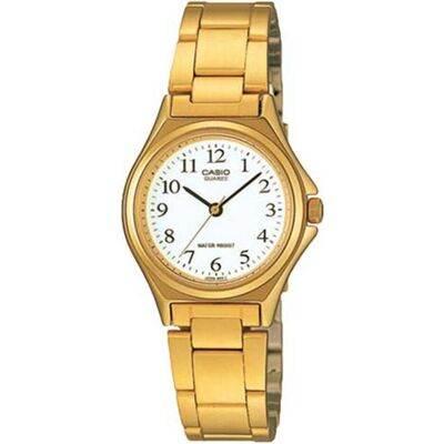 Casio Armbanduhr, Collection, Weiss, Gold, (Analoguhr, 26 mm) Casio Armbanduhr, Collection, Weiss, Gold, (Analoguhr, 26 mm)