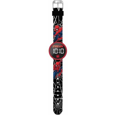 Accutime, Armbanduhr, Spiderman Kinder LED Uhr Rund, Wechselbare Batterie, Rot Accutime, Armbanduhr, Spiderman Kinder LED Uhr Rund, Wechselbare Batterie, Rot