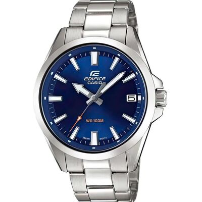 Edifice, Armbanduhr, Classic, Silber, Blau, Türkis, (Analoguhr, 42 mm) Edifice, Armbanduhr, Classic, Silber, Blau, Türkis, (Analoguhr, 42 mm)