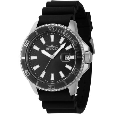 Invicta, Armbanduhr, Pro Diver - 46095, Silber, Schwarz, (Analoguhr, 45 mm) Invicta, Armbanduhr, Pro Diver - 46095, Silber, Schwarz, (Analoguhr, 45 mm)