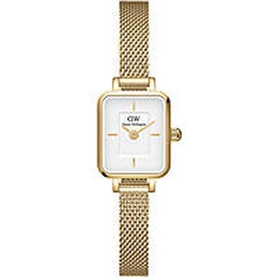 Daniel Wellington, Armbanduhr, - Quadro Mini DW00100725, Weiss, Braun, (40 mm) Daniel Wellington, Armbanduhr, - Quadro Mini DW00100725, Weiss, Braun, (40 mm)