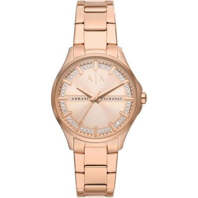 Giorgio Armani Exchange, Armbanduhr, Lady Hampton, Rosa, (Analoguhr, 36 mm) Giorgio Armani Exchange, Armbanduhr, Lady Hampton, Rosa, (Analoguhr, 36 mm)