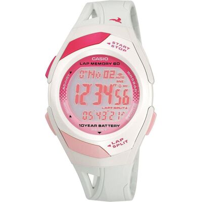 Casio Armbanduhr, Digital STR-300-7EG Retro Sport, Weiss, Pink, Rosa, (Chronograph, 35.20 mm) Casio Armbanduhr, Digital STR-300-7EG Retro Sport, Weiss, Pink, Rosa, (Chronograph, 35.20 mm)