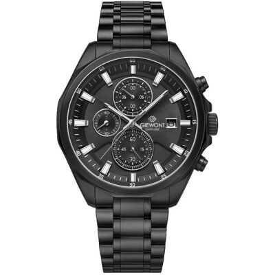Giewont, Armbanduhr, Zegarek Męski Chronograph Sapphire Czarny GW7290-B1, Weiss, Schwarz, Silber, (Analoguhr, Chronograph, 46 mm) Giewont, Armbanduhr, Zegarek Męski Chronograph Sapphire Czarny GW7290-B1, Weiss, Schwarz, Silber, (Analoguhr, Chronograph, 46 mm)