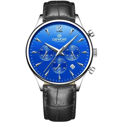 Giewont, Armbanduhr, Zegarek Zegarek Męski Chronograph Sapphire Czarno Niebieski GW6310-A3, Blau, Schwarz, (Analoguhr, Chronograph, 42 mm) Giewont, Armbanduhr, Zegarek Zegarek Męski Chronograph Sapphire Czarno Niebieski GW6310-A3, Blau, Schwarz, (Analoguhr, Chronograph, 42 mm)