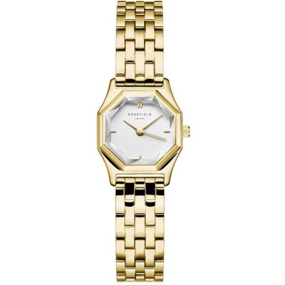 Rosefield, Armbanduhr, Gemme Gold GWGSG-G02, Weiss, Silber, Gold, (Analoguhr, 21 mm) Rosefield, Armbanduhr, Gemme Gold GWGSG-G02, Weiss, Silber, Gold, (Analoguhr, 21 mm)