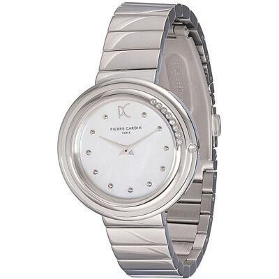 Pierre Cardin, Armbanduhr, Damenuhr CF.1010.MS.1 (Ø 32 mm), Weiss, Grau, (32 mm) Pierre Cardin, Armbanduhr, Damenuhr CF.1010.MS.1 (Ø 32 mm), Weiss, Grau, (32 mm)