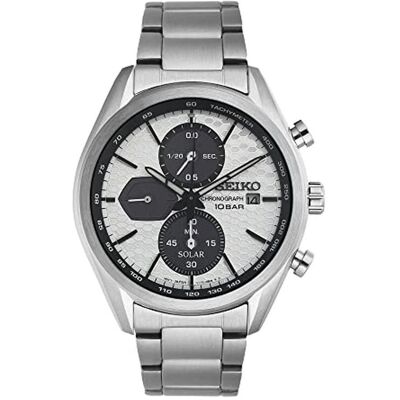 Seiko Armbanduhr, Solar Chronograph Diver's, Silber, (Analoguhr, 42 mm) Seiko Armbanduhr, Solar Chronograph Diver's, Silber, (Analoguhr, 42 mm)