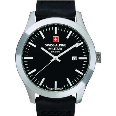 Swiss Alpine Military, Armbanduhr, 7055.1837, Silber, (Sportuhr, 43 mm) Swiss Alpine Military, Armbanduhr, 7055.1837, Silber, (Sportuhr, 43 mm)