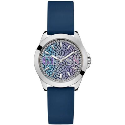 Guess Armbanduhr, - Ladies Blue Silver Tone Analoguhr GW0749L1, Silber, (Analoguhr) Guess Armbanduhr, - Ladies Blue Silver Tone Analoguhr GW0749L1, Silber, (Analoguhr)