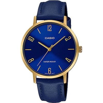 Casio Armbanduhr, LTP-VT01GL-2B, Blau, (Analoguhr, 34 mm) Casio Armbanduhr, LTP-VT01GL-2B, Blau, (Analoguhr, 34 mm)