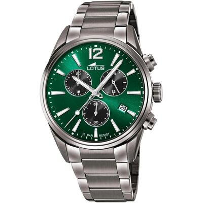 Lotus Armbanduhr, 18682/4 Chrono, Grün, Grau, (Analoguhr, Chronograph, 42 mm) Lotus Armbanduhr, 18682/4 Chrono, Grün, Grau, (Analoguhr, Chronograph, 42 mm)