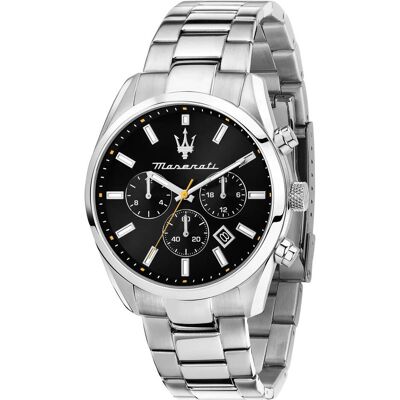 Maserati, Armbanduhr, Attrazione, Silber, (Chronograph, 43 mm) Maserati, Armbanduhr, Attrazione, Silber, (Chronograph, 43 mm)