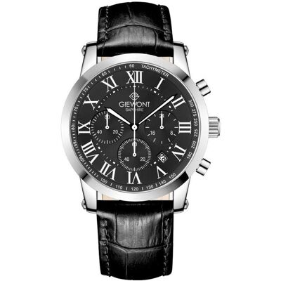 Giewont, Armbanduhr, Zegarek Zegarek Męski Chronograph Sapphire Srebrno Czarny GW6260-A2, Schwarz, Silber, (Analoguhr, Chronograph, 42 mm) Giewont, Armbanduhr, Zegarek Zegarek Męski Chronograph Sapphire Srebrno Czarny GW6260-A2, Schwarz, Silber, (Analoguhr, Chronograph, 42 mm)
