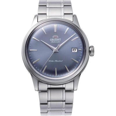 Orient, Armbanduhr, Classic Bambino, Blau, Grau, Silber, (Analoguhr) Orient, Armbanduhr, Classic Bambino, Blau, Grau, Silber, (Analoguhr)
