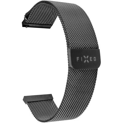 Fixed Edelstahl Mesh-Armband - 22mm - Schwarz Fixed Edelstahl Mesh-Armband - 22mm - Schwarz