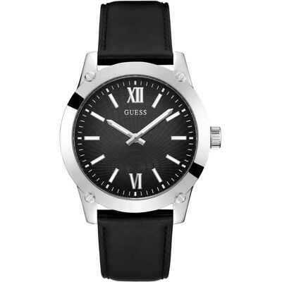 Guess Armbanduhr, GW0628G1 Herrenuhr Crescent 44mm 3ATM, Schwarz, (Analoguhr, 44 mm) Guess Armbanduhr, GW0628G1 Herrenuhr Crescent 44mm 3ATM, Schwarz, (Analoguhr, 44 mm)