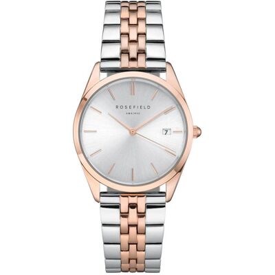 Rosefield, Armbanduhr, The Ace Silver Sunray Silver Roségold, Rosa, Silber, (Analoguhr, 33 mm) Rosefield, Armbanduhr, The Ace Silver Sunray Silver Roségold, Rosa, Silber, (Analoguhr, 33 mm)