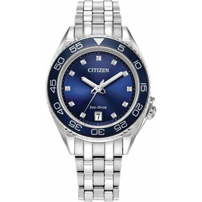 Citizen Armbanduhr, Ladies' Watch FE6160-57L, Grau, (Analoguhr, 35 mm) Citizen Armbanduhr, Ladies' Watch FE6160-57L, Grau, (Analoguhr, 35 mm)