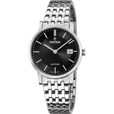 Festina, Armbanduhr, Swiss Made, Silber, (Analoguhr, 29 mm) Festina, Armbanduhr, Swiss Made, Silber, (Analoguhr, 29 mm)