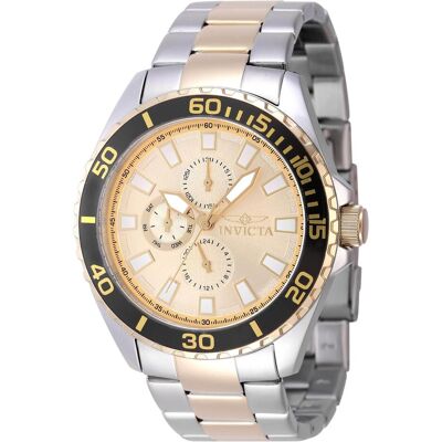 Invicta, Armbanduhr, Pro Diver - 47579, Gelb, Grau, Silber, Gold, (46 mm) Invicta, Armbanduhr, Pro Diver - 47579, Gelb, Grau, Silber, Gold, (46 mm)