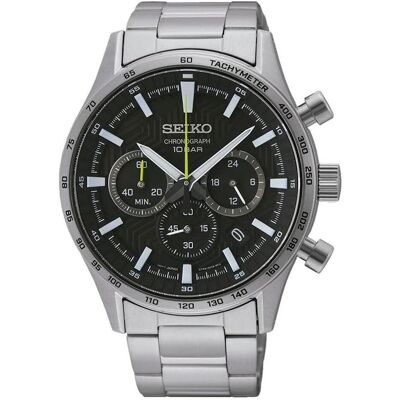 Seiko Armbanduhr, Chronograph, Silber, (Analoguhr, Chronograph, 43 mm) Seiko Armbanduhr, Chronograph, Silber, (Analoguhr, Chronograph, 43 mm)