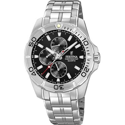 Festina, Armbanduhr, Multifunktion f20445/3, Silber, (Analoguhr, 43 mm) Festina, Armbanduhr, Multifunktion f20445/3, Silber, (Analoguhr, 43 mm)