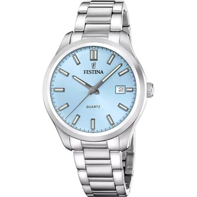 Festina, Armbanduhr, F20736/2, Silber, Blau, (Analoguhr, 42 mm) Festina, Armbanduhr, F20736/2, Silber, Blau, (Analoguhr, 42 mm)