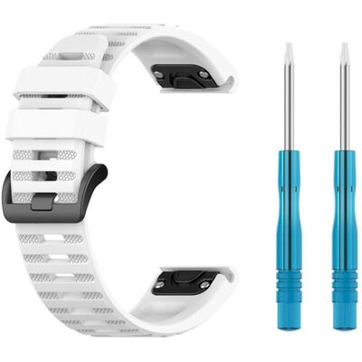 Fixed Silikonarmband - Weiß - Uhrenarmband Fixed Silikonarmband - Weiß - Uhrenarmband