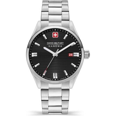 Swiss Military, Armbanduhr, Roadrunner, Silber, (Swiss Made, 40 mm) Swiss Military, Armbanduhr, Roadrunner, Silber, (Swiss Made, 40 mm)