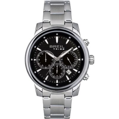 Breil, Armbanduhr, Caliber Chrono EW0510, Schwarz, Silber, (Analoguhr, Chronograph, 43 mm) Breil, Armbanduhr, Caliber Chrono EW0510, Schwarz, Silber, (Analoguhr, Chronograph, 43 mm)